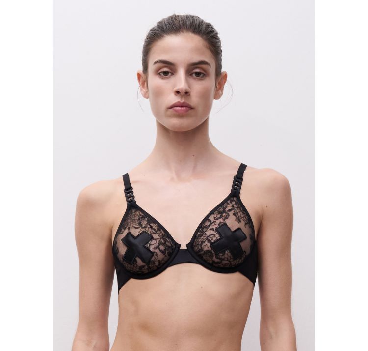 CHANTELLE X xplicit koronkowy biustonosz z tŁoczonĄ miskĄ