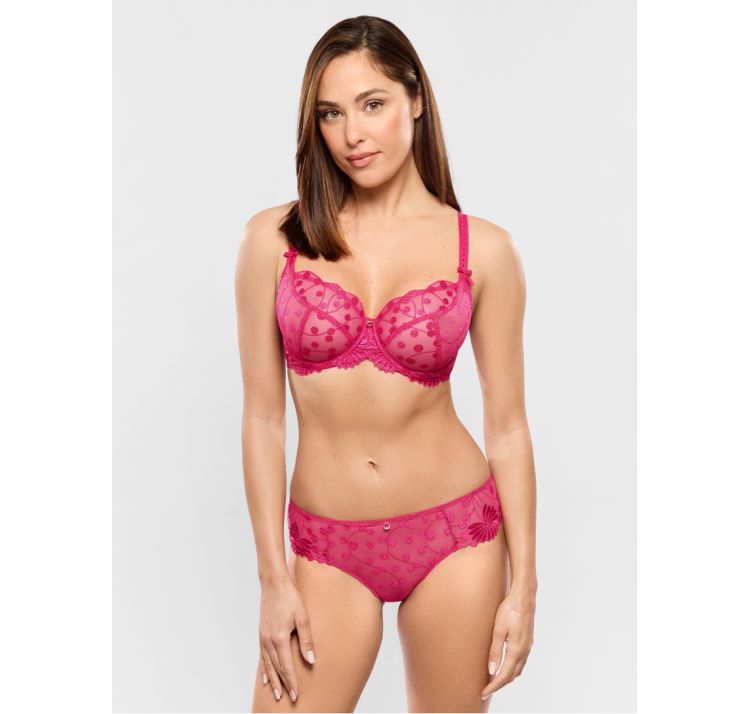 EMPREINTE tess koronkowy biustonosz na fiszbinie low-necked bra