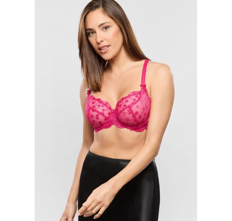 EMPREINTE tess koronkowy biustonosz na fiszbinie low-necked bra