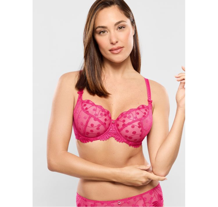 EMPREINTE tess koronkowy biustonosz na fiszbinie low-necked bra