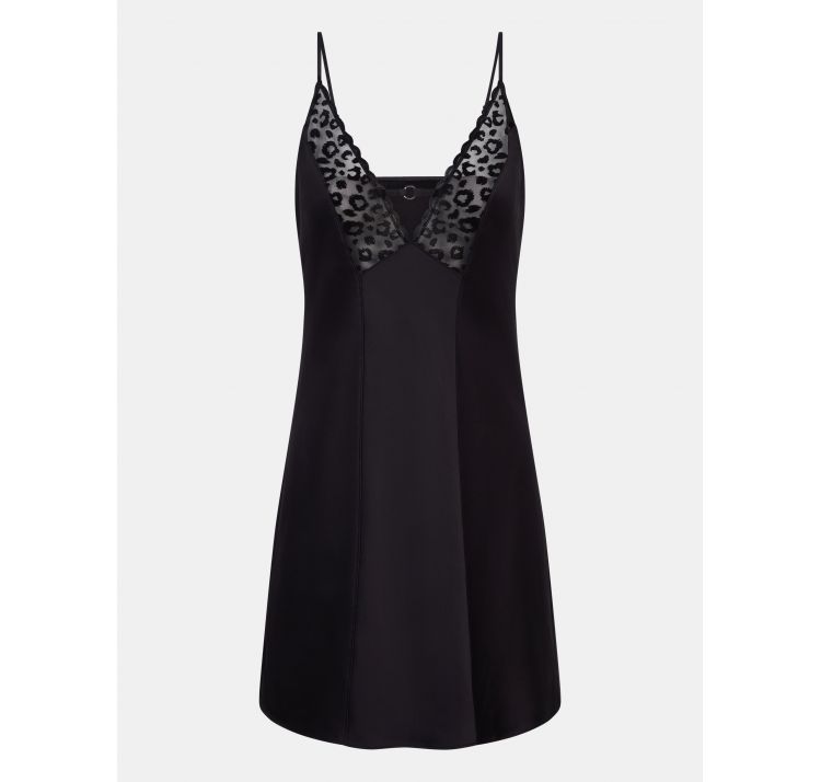 CHANTELLE PULP girls satynowa koszulka nocna z welurowym wzorem