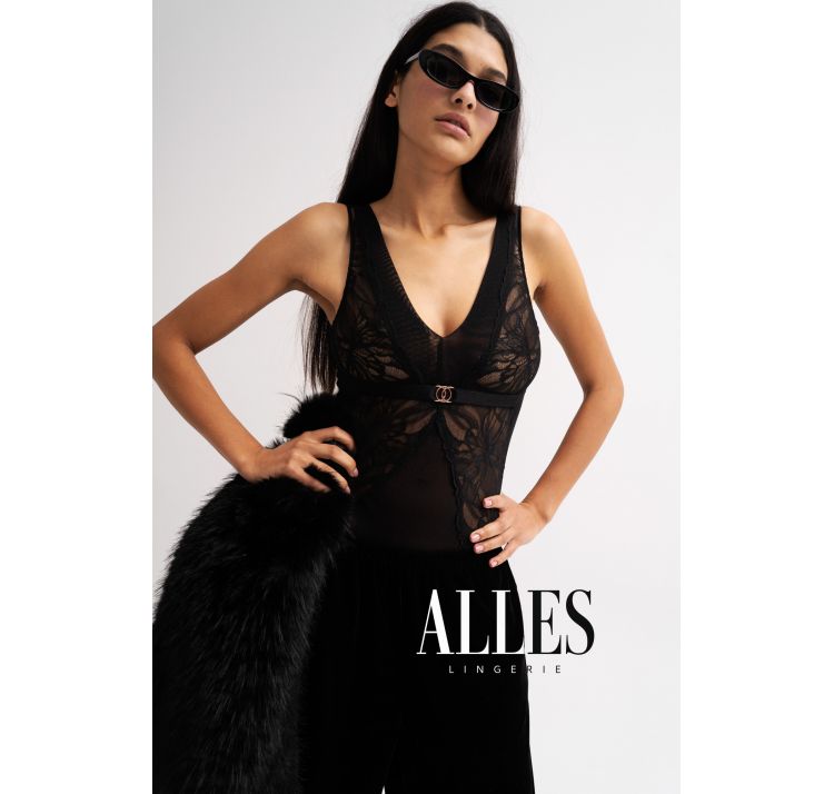 ALLES the icon koronkowe body z poŁyskiem