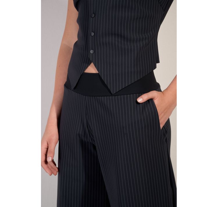 PAIN DE SUCRE peryne 85 szerokie spodnie w prĄŻki