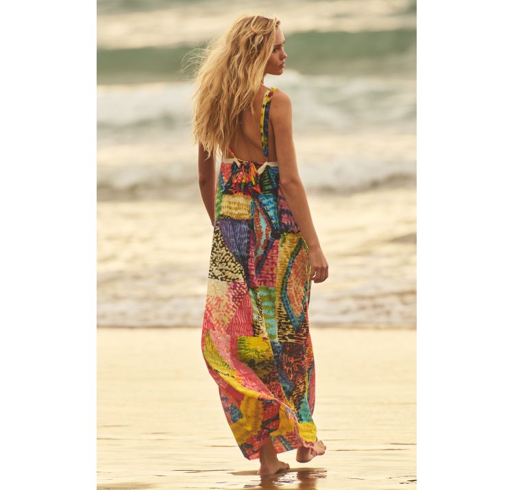 PAIN DE SUCRE licie 09 dŁuga sukienka z nadrukiem