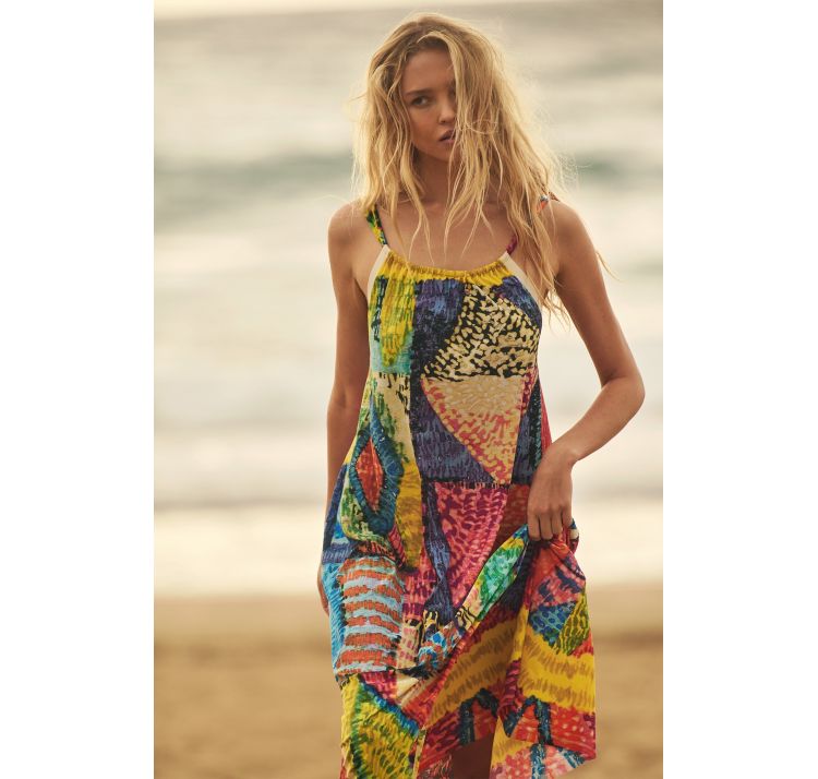 PAIN DE SUCRE licie 09 dŁuga sukienka z nadrukiem