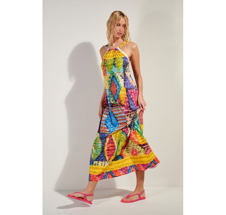 PAIN DE SUCRE licie 09 dŁuga sukienka z nadrukiem