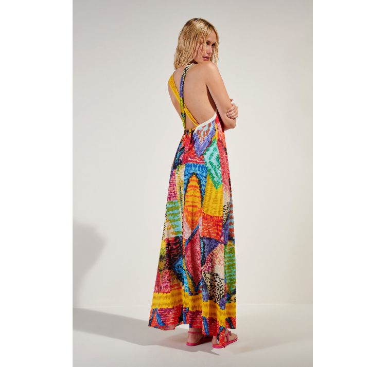 PAIN DE SUCRE licie 09 dŁuga sukienka z nadrukiem