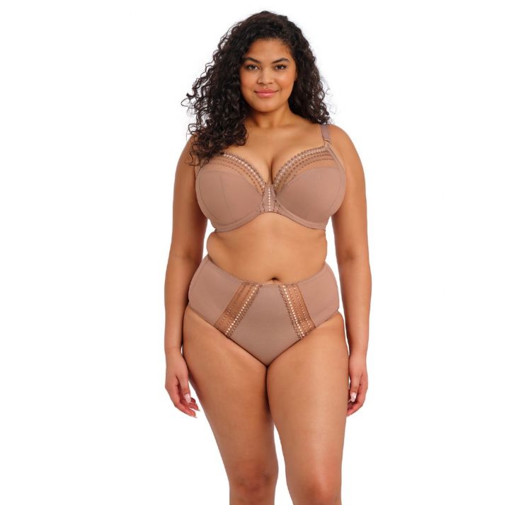 ELOMI matilda tiulowe wysokie majtki z haftem