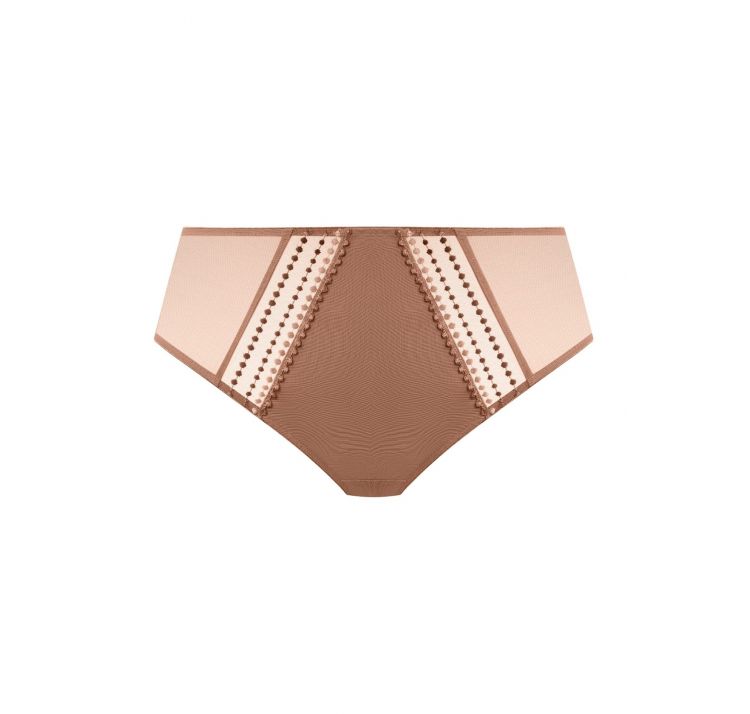 ELOMI matilda tiulowe wysokie majtki z haftem