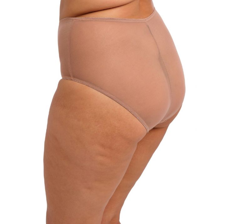 ELOMI matilda tiulowe wysokie majtki z haftem