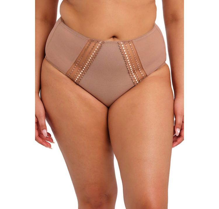 ELOMI matilda tiulowe wysokie majtki z haftem