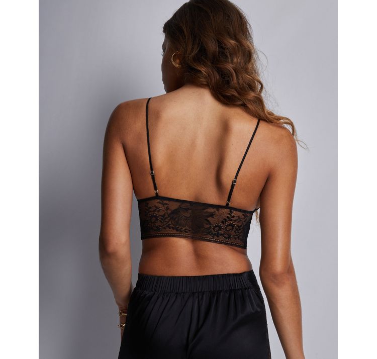 AUBADE PARIS midnight whisper jedwabna braletka z koronkowym pasem