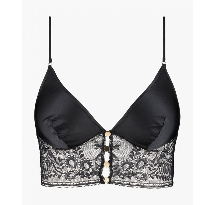 AUBADE PARIS midnight whisper jedwabna braletka z koronkowym pasem