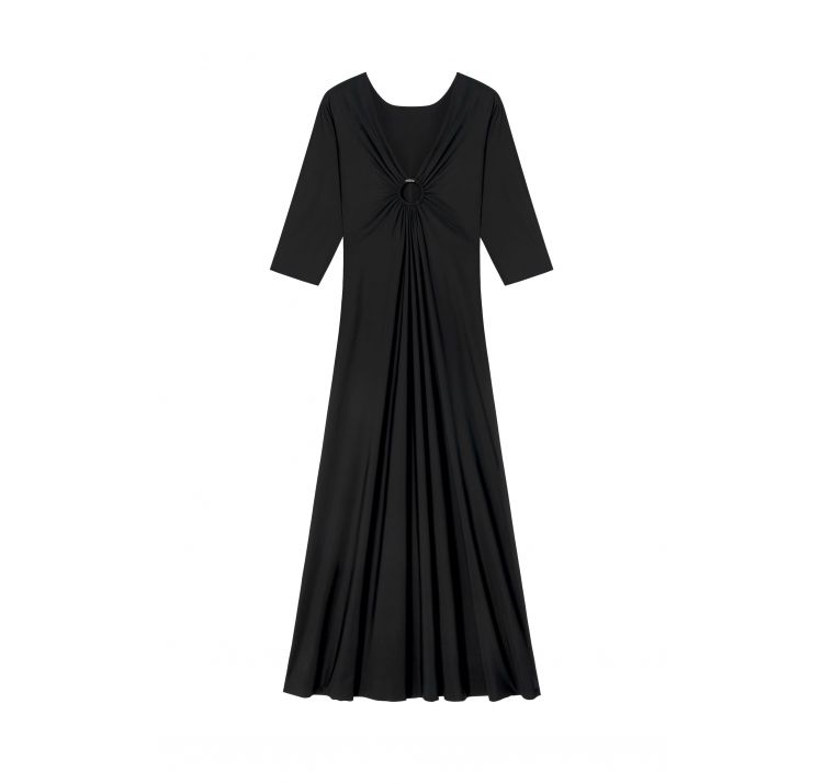 PAIN DE SUCRE carmenn 45 dŁuga suknia z rĘkawem 3/4