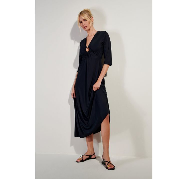 PAIN DE SUCRE carmenn 45 dŁuga suknia z rĘkawem 3/4