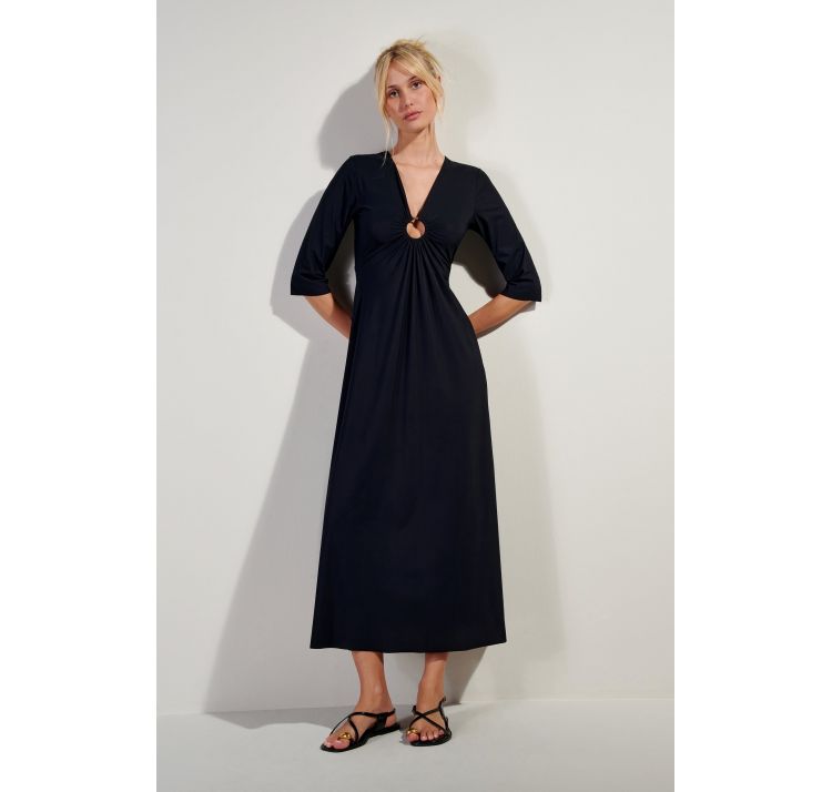 PAIN DE SUCRE carmenn 45 dŁuga suknia z rĘkawem 3/4