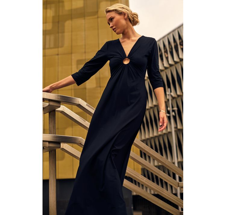 PAIN DE SUCRE carmenn 45 dŁuga suknia z rĘkawem 3/4