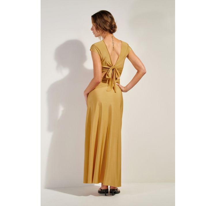 PAIN DE SUCRE lil 11 dŁuga sukienka z krÓtkim rĘkawem