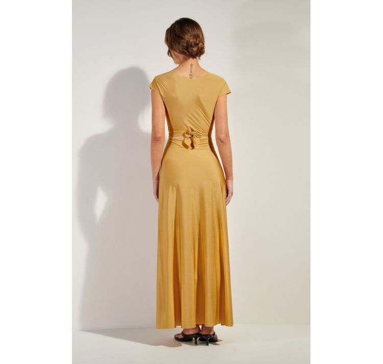 PAIN DE SUCRE lil 11 dŁuga sukienka z krÓtkim rĘkawem