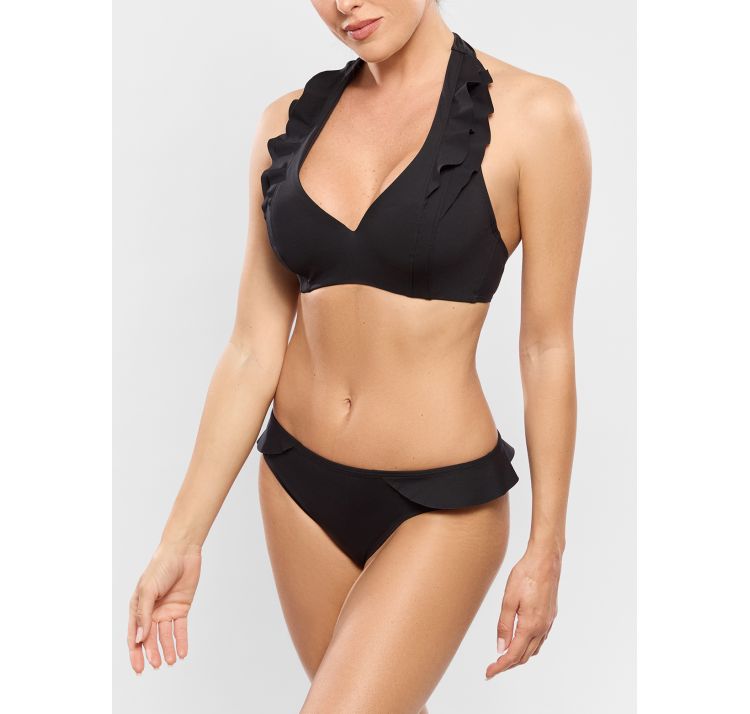 EMPREINTE SWIM glam dÓŁ kostiumu dwuczĘŚciowego wyciĘte majtki z falbankĄ