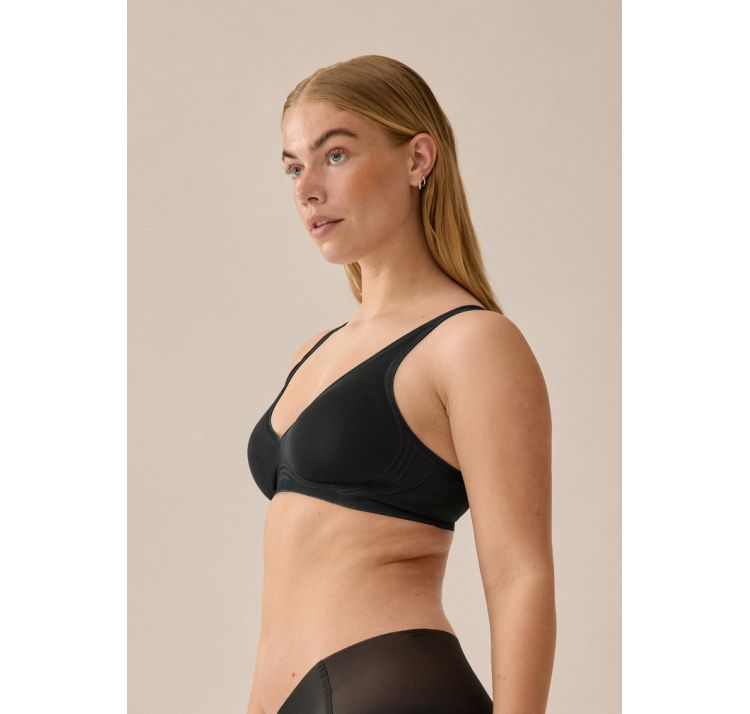 NATURANA sunday usztywniana braletka bez fiszbin z welurwymi detalami