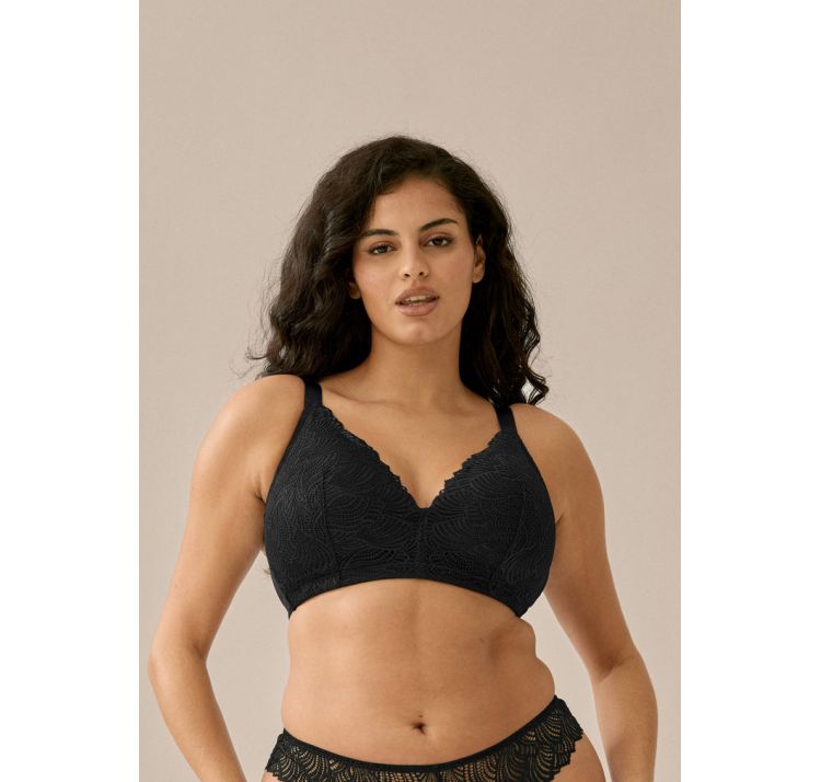 NATURANA friday biustonosz bez fiszbin pokryty koronkĄ