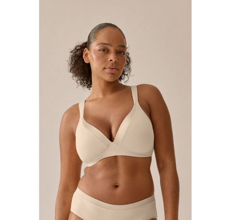 NATURANA wednesday usztywniana braletka bez fiszbin z satynowym detalem i szerokimi ramiĄczkami