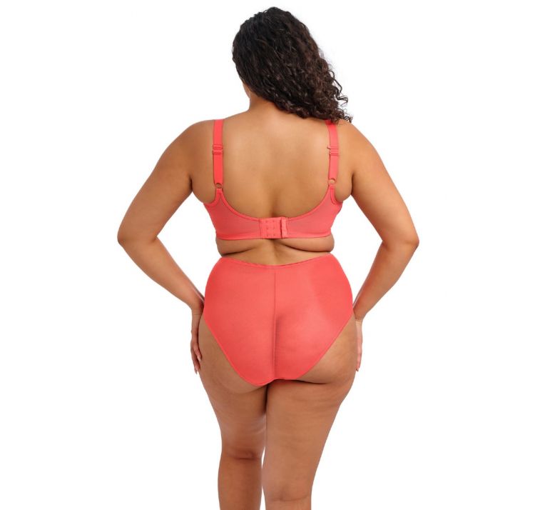 ELOMI matilda tiulowy biustonosz plunge z haftem