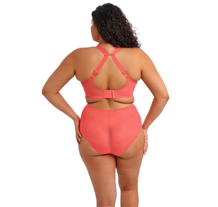 ELOMI matilda tiulowy biustonosz plunge z haftem