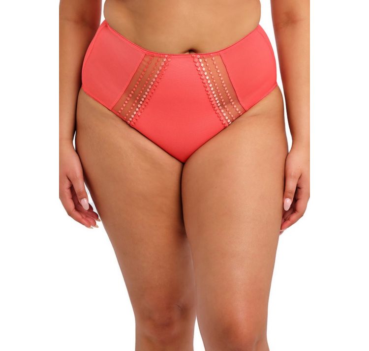 ELOMI matilda tiulowe wysokie majtki z haftem