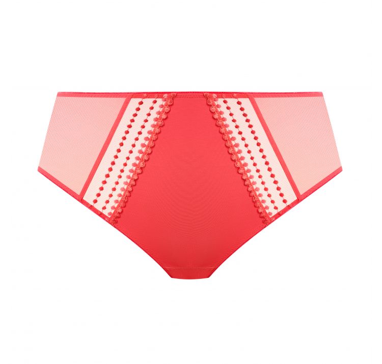 ELOMI matilda tiulowe wysokie majtki z haftem