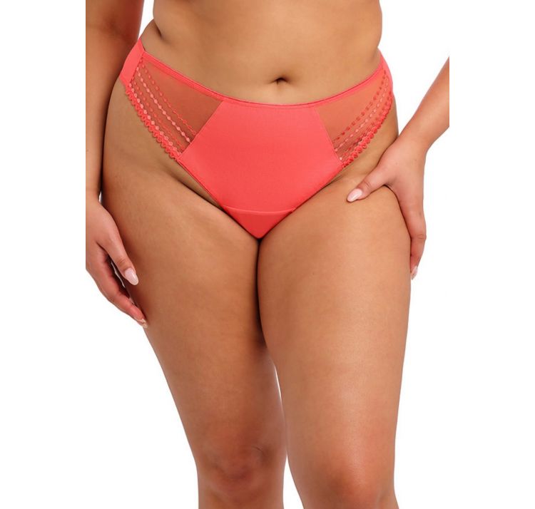 ELOMI matilda tiulowe stringi z haftem