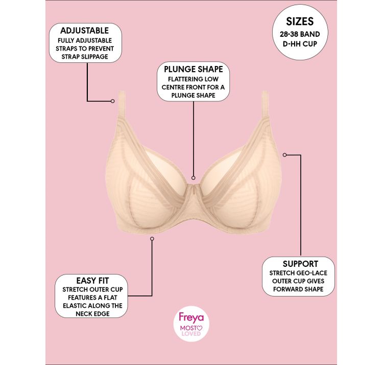 FREYA tailored biustonosz high appex plunge