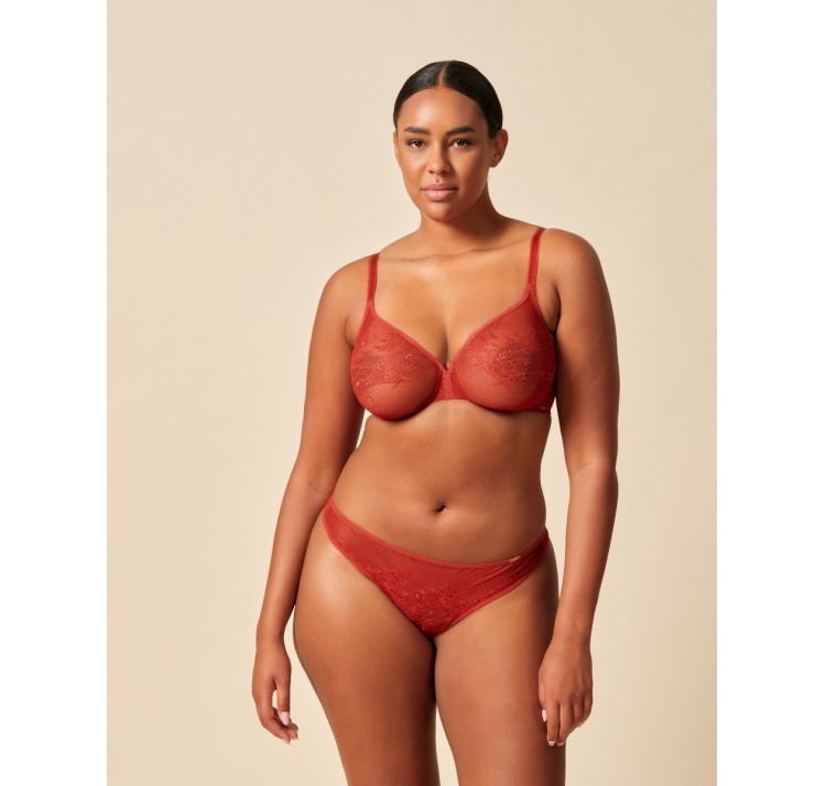 GOSSARD glossies lace koronkowy biustonosz z tŁoczonĄ miskĄ