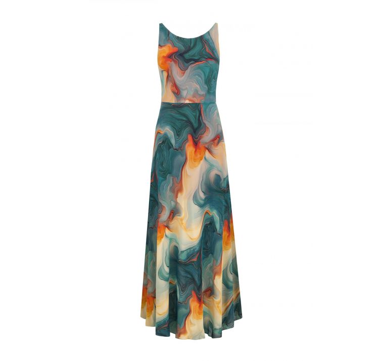 MARC&ANDRE sea swirl letnia sukienka 90% wiskoza 10% jedwab