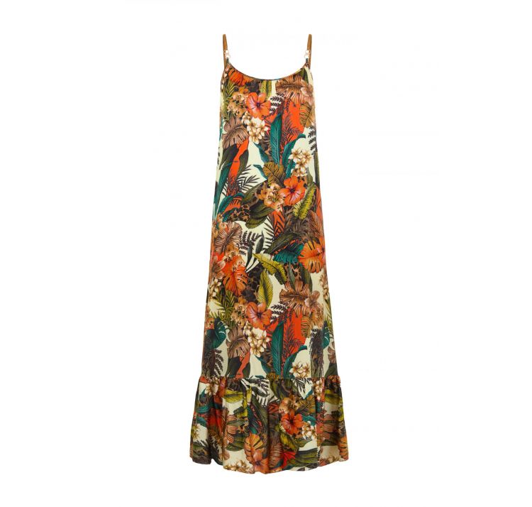 MARC&ANDRE zen garden letnia sukienka 72% tencel 28% jedwab