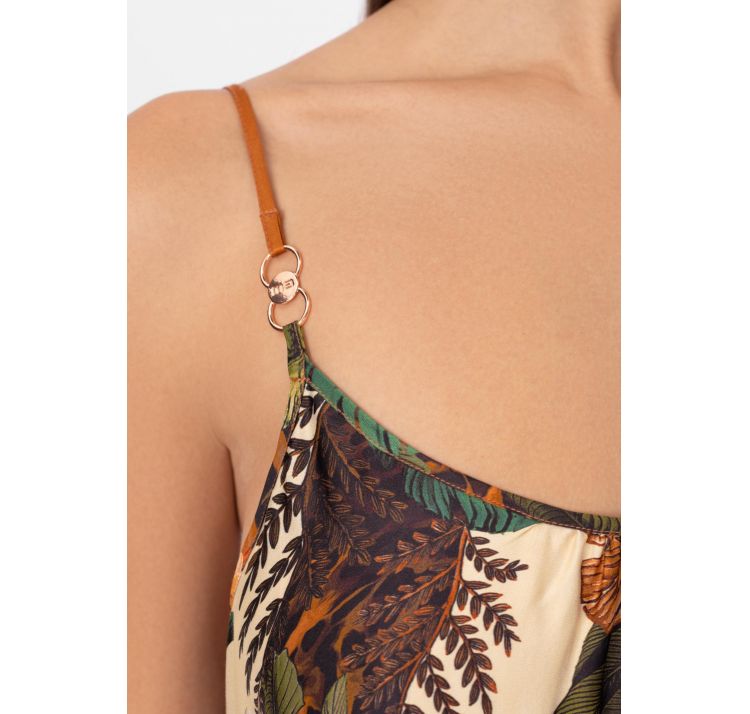 MARC&ANDRE zen garden letnia sukienka 72% tencel 28% jedwab