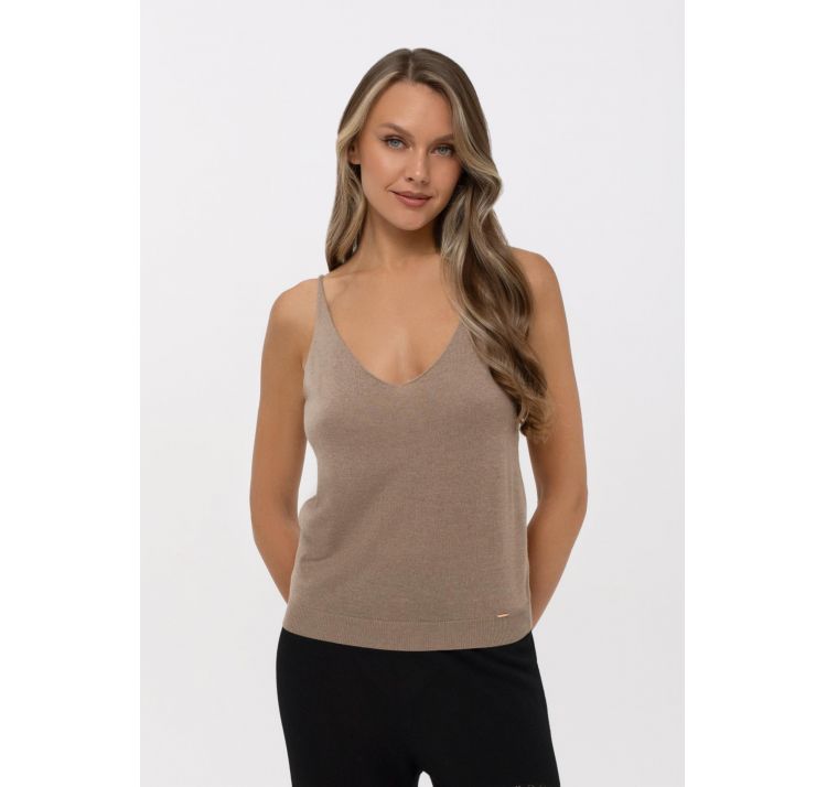 MARC&ANDRE endless bliss top na ramiĄczkach 85% jedwab 15% kaszmir