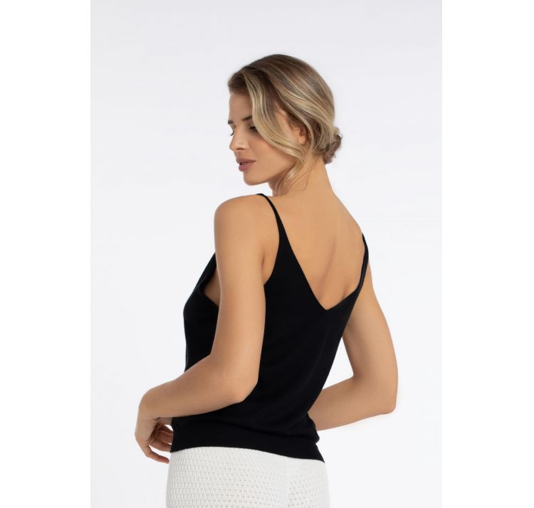 MARC&ANDRE endless bliss top na ramiĄczkach 85% jedwab 15% kaszmir