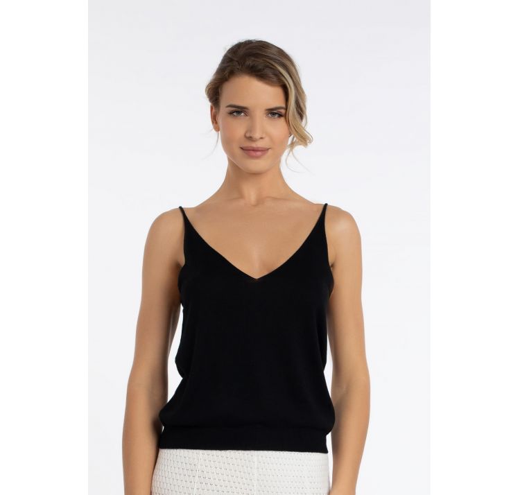 MARC&ANDRE endless bliss top na ramiĄczkach 85% jedwab 15% kaszmir