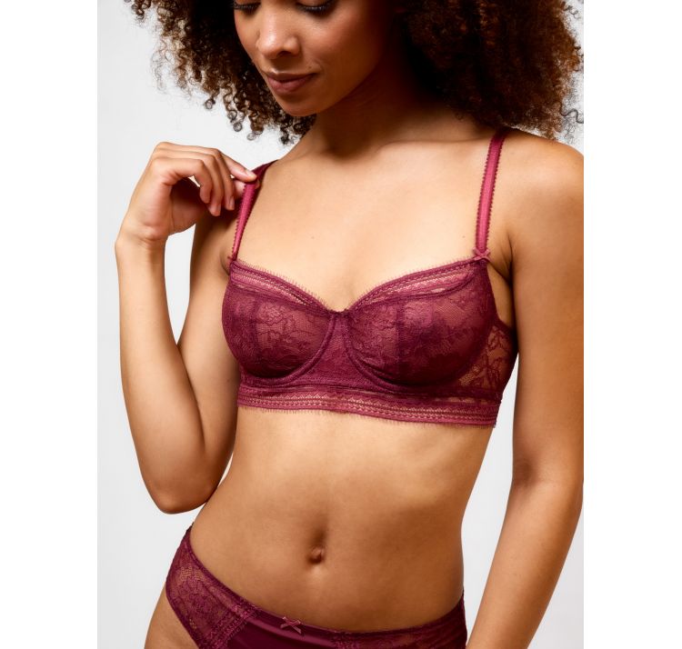 PASSIONATA jeanne koronkowa balkonetka na fiszbinach half-cup