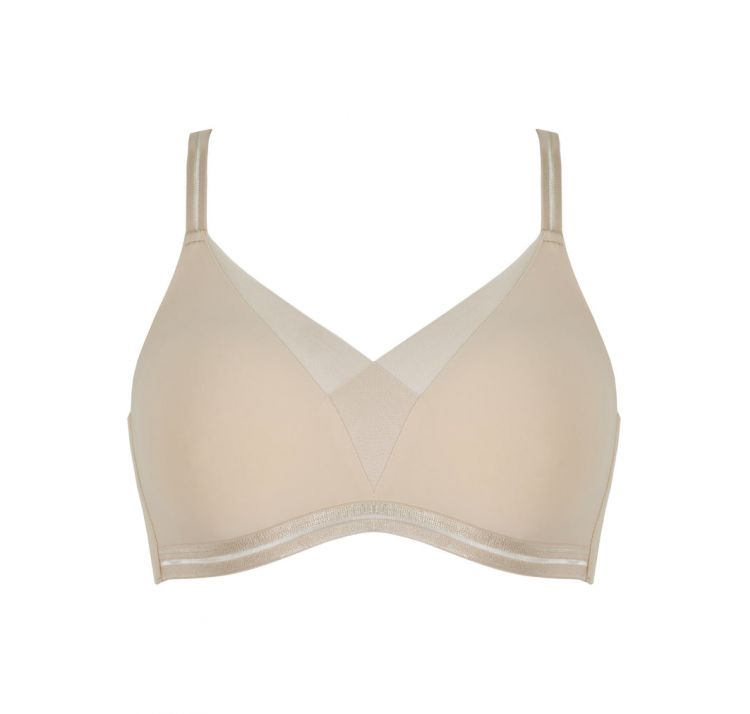 NATURANA monday soft feel-good biustonosz bez fiszbin z przezroczystymi detalami