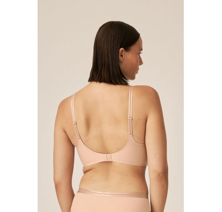 NATURANA monday soft feel-good biustonosz bez fiszbin z przezroczystymi detalami