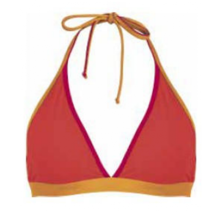 NATURANA aqua fresca wiĄzana na szyi gÓra bikini z wyjmowanymi wkŁadkami