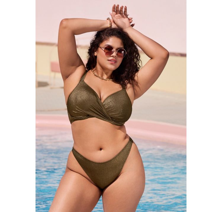 ELOMI SWIM sunset shimmer dÓŁ od bikini wyciĘte majtki plaŻowe