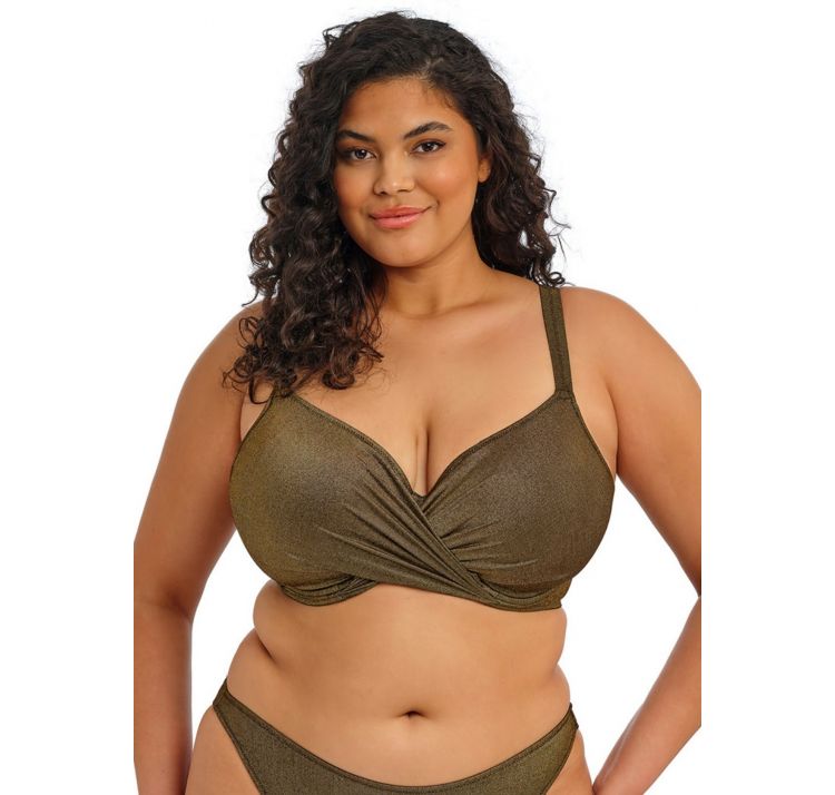 ELOMI SWIM sunset shimmer gÓra od bikini uw plunge bikini top