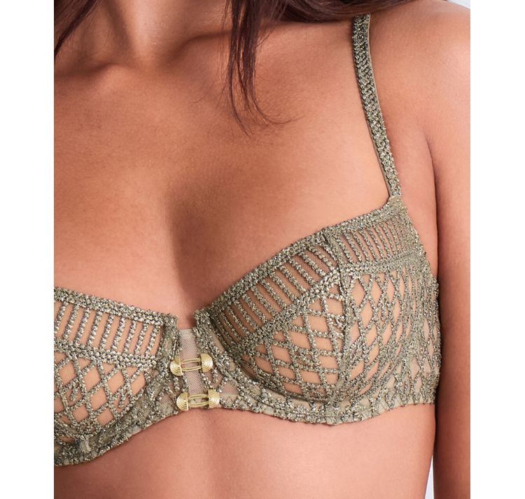 AUBADE PARIS stardust dream koronkowy biustonosz half-cup