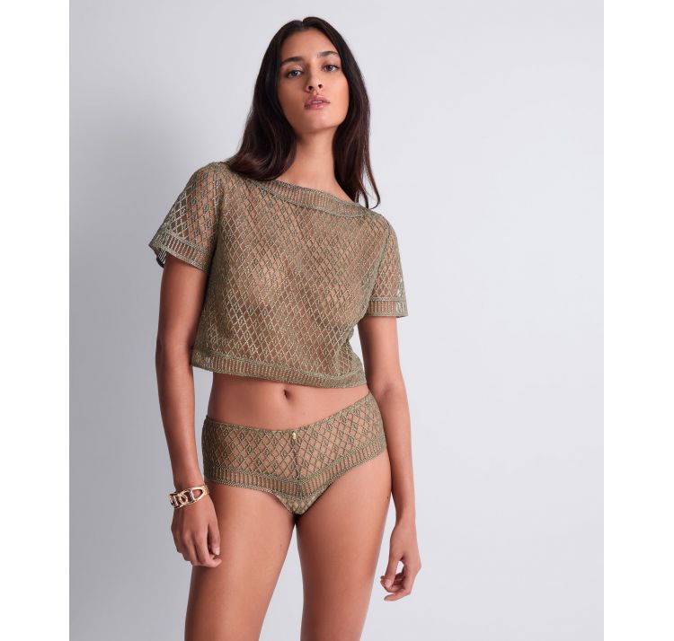 AUBADE PARIS stardust dream koronkowy top