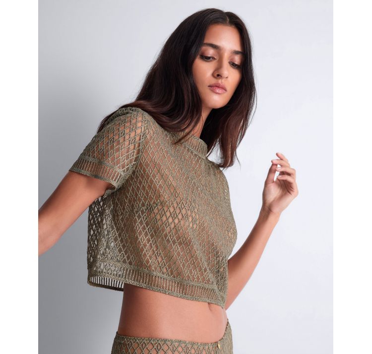 AUBADE PARIS stardust dream koronkowy top