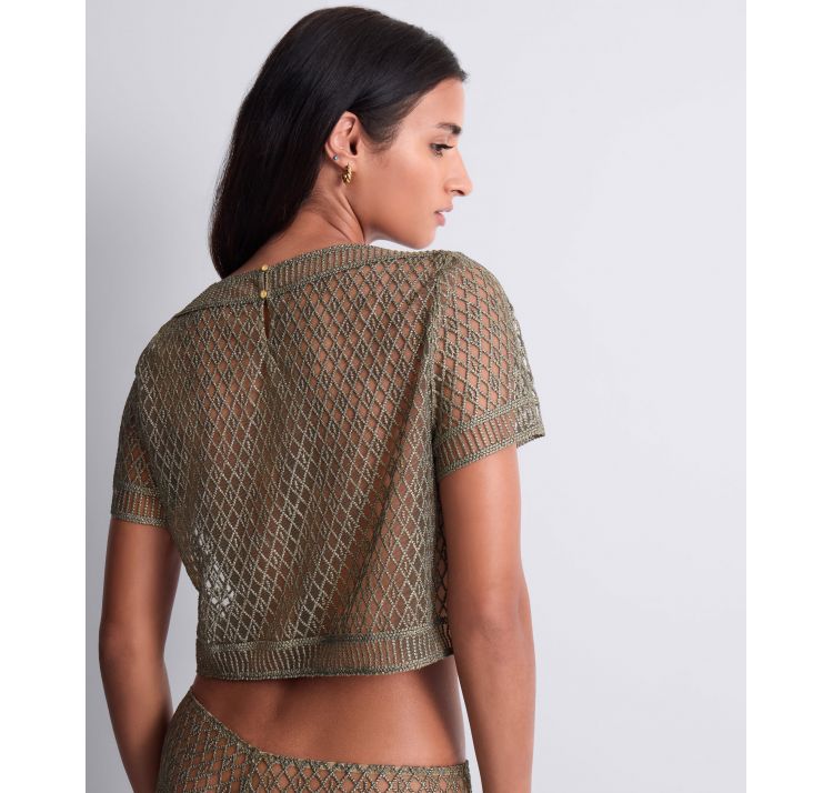 AUBADE PARIS stardust dream koronkowy top